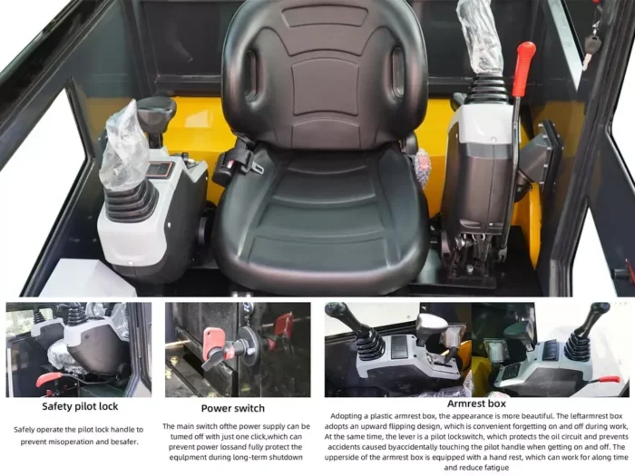 New Brand Mini Excavator 2 Ton Farm Small Digger EPA Engine Cab - Image 16