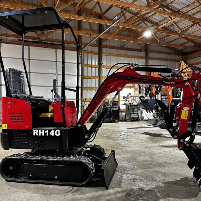 KYMRON® RH14G Mini Excavator (w/ Side Swing Boom) - Image 3