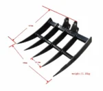 Rake Mini Excavator Attachment for Grading, Leveling, Loosening , Removing Soil USA - Image 5
