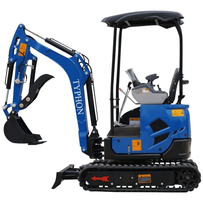 2025 3,800 lb TYPHON TERROR XVII Mini Excavator Rubber Track with Kubota D902 Diesel Engine USA - Image 7