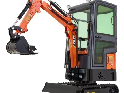 AX-12C | 13.5 HP B&S Engine Mini Excavator with Enclosed Cab