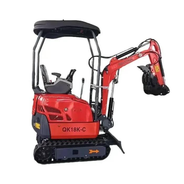 QK18K-C Mini Excavator with Kubota Engine – Swing Boom & Hydraulic Thumb by Bidadoo - Image 13