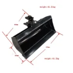 600mm Tilting Bucket: Attachment for TYPHON Mini Excavators USA - Image 4