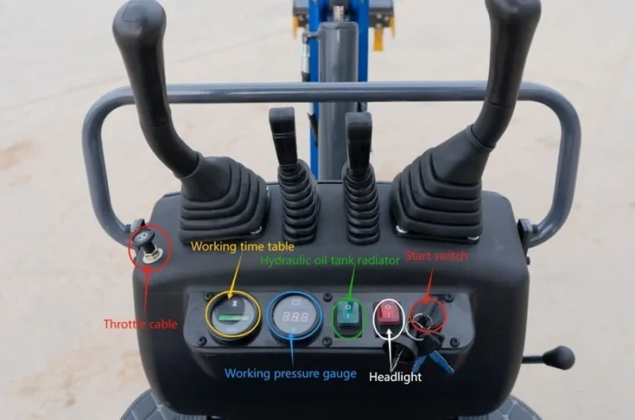 2025 TYPHON TERROR XI STORM Mini Excavator – 1.1 Ton Trench Digger with Boom Swing & Hydraulic Thumb - Image 30