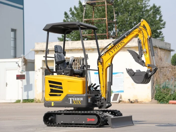 TYPHON TERROR XIX STORM Mini Excavator – 1.8 Ton Trench Digger with Boom Swing, Canopy - Image 4