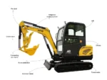 New Brand Mini Excavator 2 Ton Farm Small Digger EPA Engine Cab - Image 4