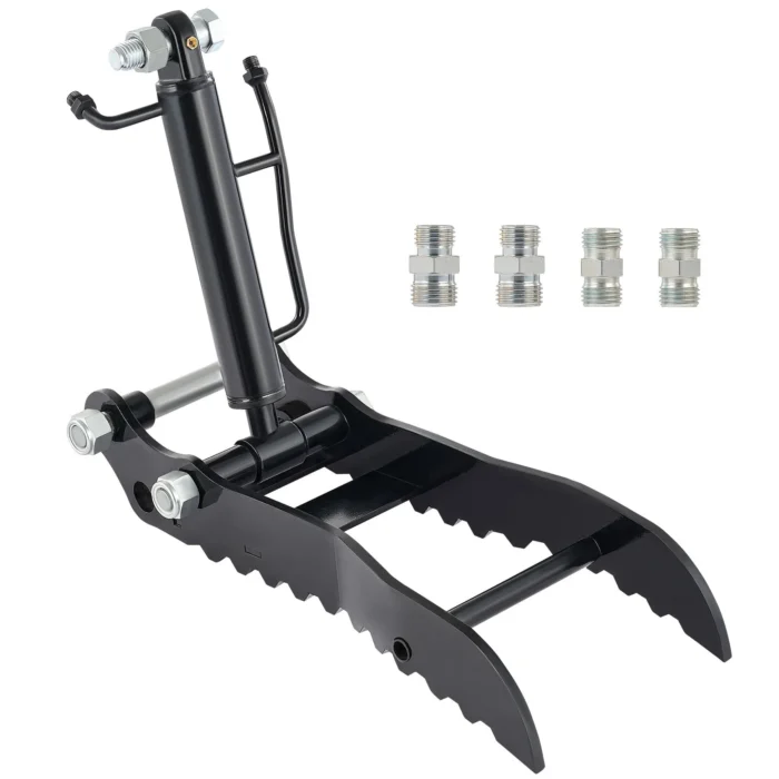 Hydraulic Thumb Clip Attachment For 1 Ton Mini Excavator with 2 Hydraulic Hoses - Image 7
