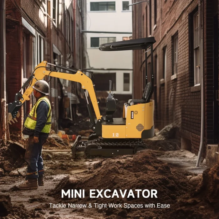 NW-12 | 13.5HP Mini Excavator B&S Engine with 6 Attachments - Image 4