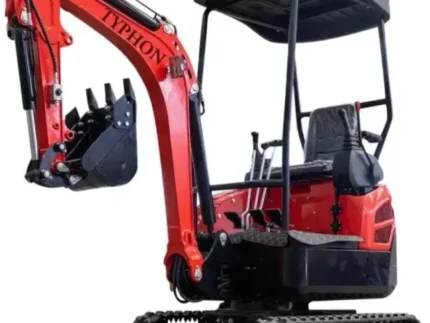 New 4,000 lb TYPHON Lux Mini Excavator Rubber Track with Kubota Diesel Engine USA