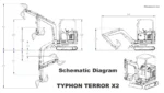 TYPHON TERROR X2 Mini Excavator 2.7 Ton EPA Diesel Perkins Engine USA - Image 10