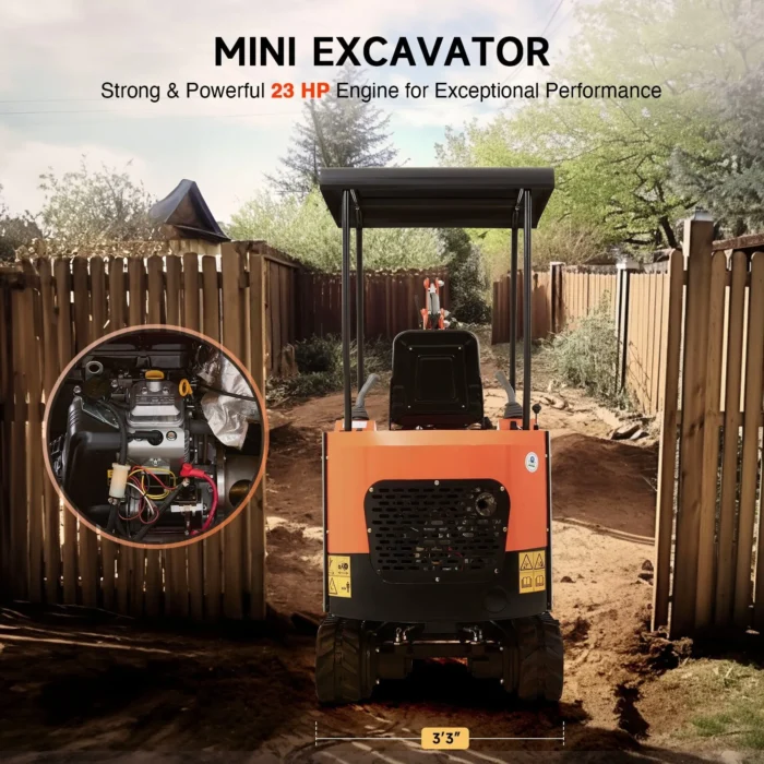 AX-16 | 23 HP 1.3 Ton B&S Engine Mini Excavator - Image 8