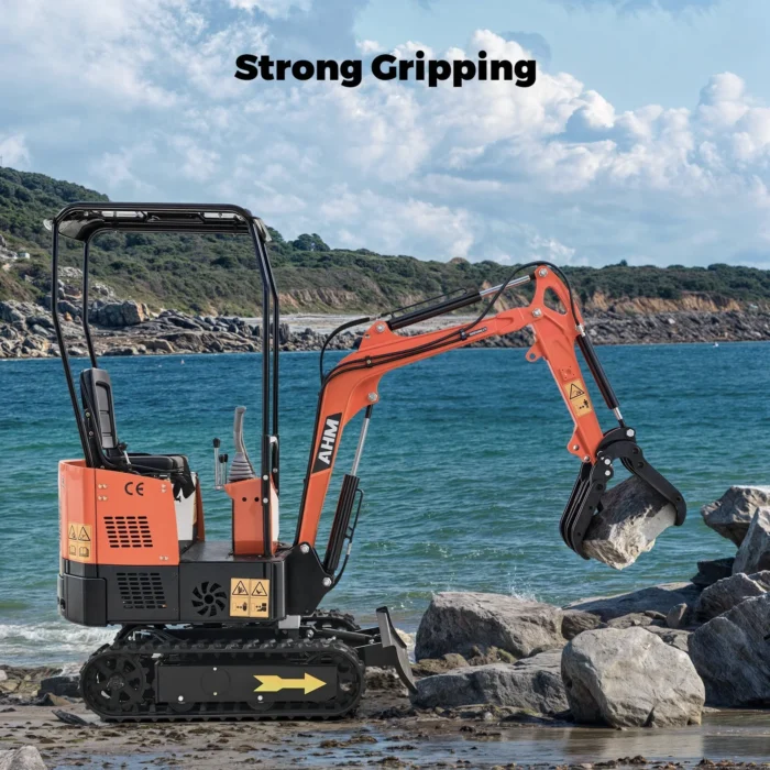 Mini Excavator Grapple Grabber Attachment with Wide Opening for Woods Rocks - Image 3