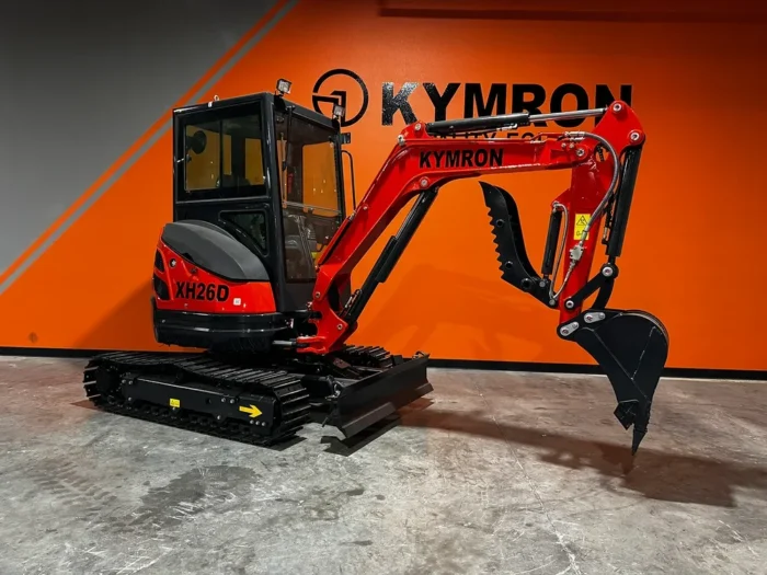KYMRON® XH26D Cab Mini Excavator (w/ Yanmar/Kubota Diesel Engine) - Image 2