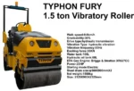 TYPHON FURY 1.5 Ton Vibratory Compactor Asphalt Roller USA - Image 7