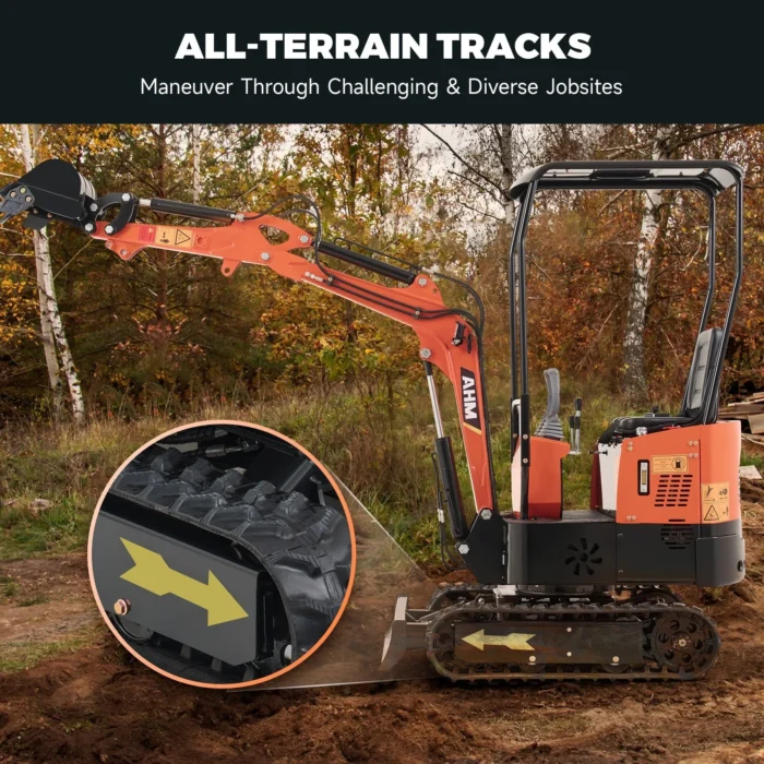 NW-A1 | 13.5 HP B&S Engine Mini Excavator with 6 Attachments - Image 6