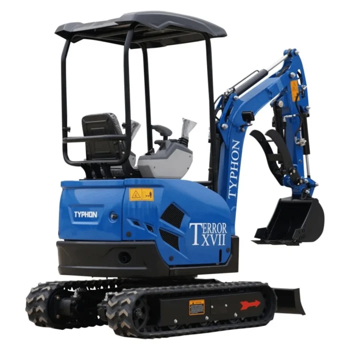 2025 3,800 lb TYPHON TERROR XVII Mini Excavator Rubber Track with Kubota D902 Diesel Engine USA - Image 4
