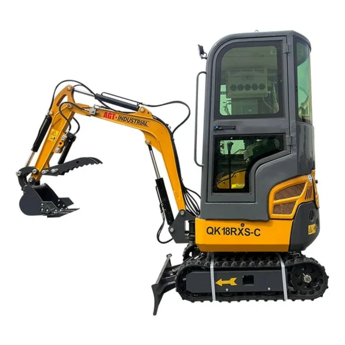 2024 AGT Rato 1-Ton Mini Small Excavator with Air Conditioning, Side Swing, and Enhanced Features by Bidadoo - Image 4