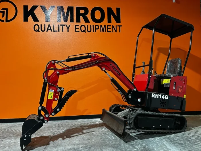 KYMRON® RH14G Mini Excavator (w/ Side Swing Boom & Retractable Tracks) - Image 3