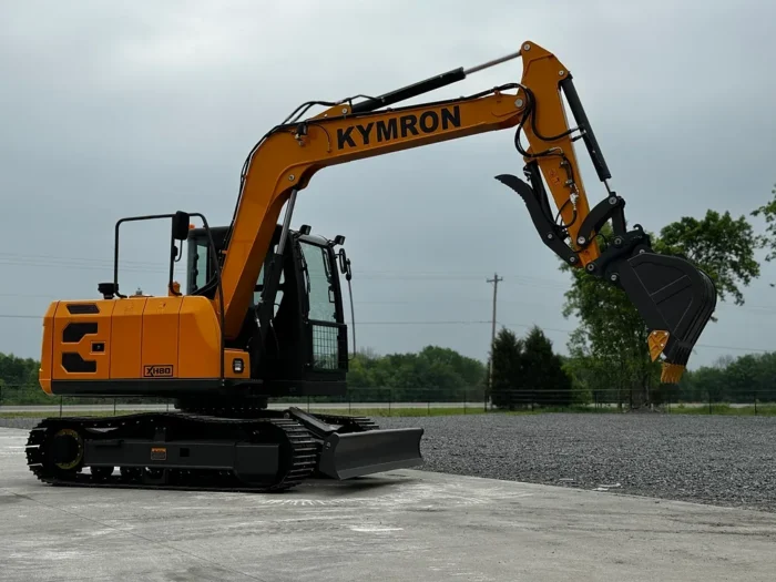 KYMRON® XH80 Pro Series Excavator with Thumb + Cab w/ AC & AM/FM Radio - Image 4