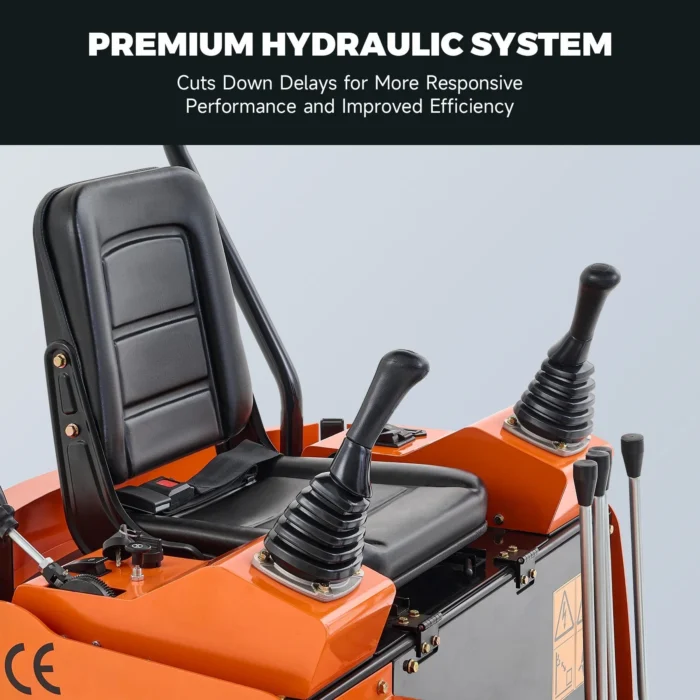 AX-16C | 23 HP 1.3 Ton B&S Engine Mini Excavator with Swing Boom - Image 4