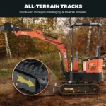 AX-12B | 13.5 HP B&S Engine Mini Excavator - Image 2