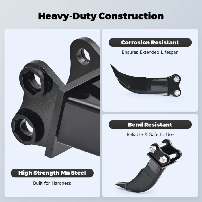 Ripper Mini Excavator Attachment Tool for Tough Soil and Frozen Ground - Image 5