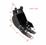 200mm Narrow Bucket Attachment for TYPHON Mini Excavators USA - Image 5