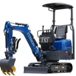 2025 TYPHON TERROR XI STORM Mini Excavator – 1.1 Ton Trench Digger with Boom Swing & Hydraulic Thumb