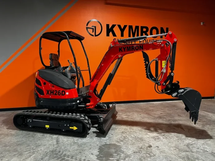 KYMRON® XH26D Cab Mini Excavator (w/ Yanmar/Kubota Diesel Engine) - Image 6