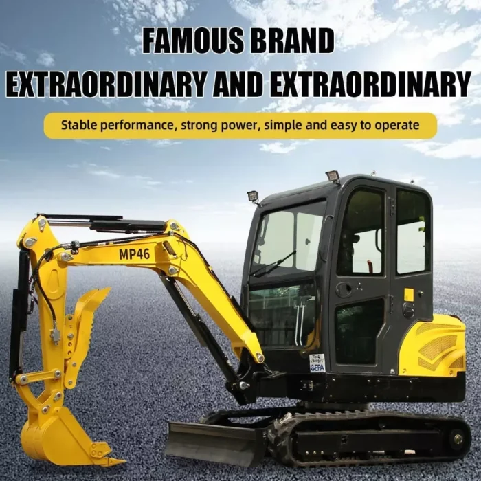 New Brand Mini Excavator 2 Ton Farm Small Digger EPA Engine Cab - Image 15