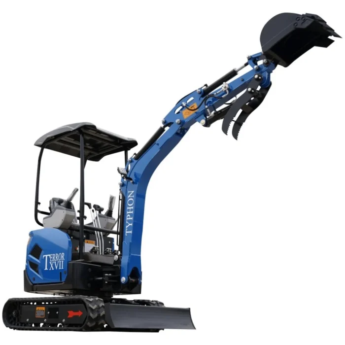 2025 3,800 lb TYPHON TERROR XVII Mini Excavator Rubber Track with Kubota D902 Diesel Engine USA - Image 8
